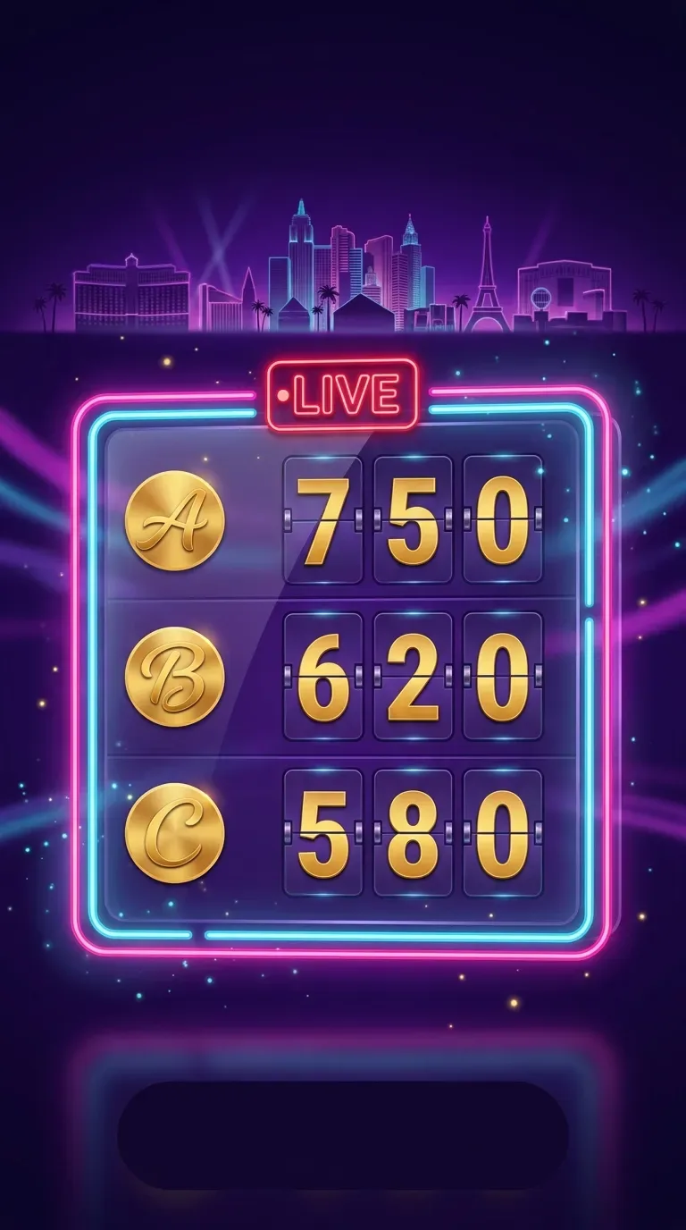 Neon scoreboard