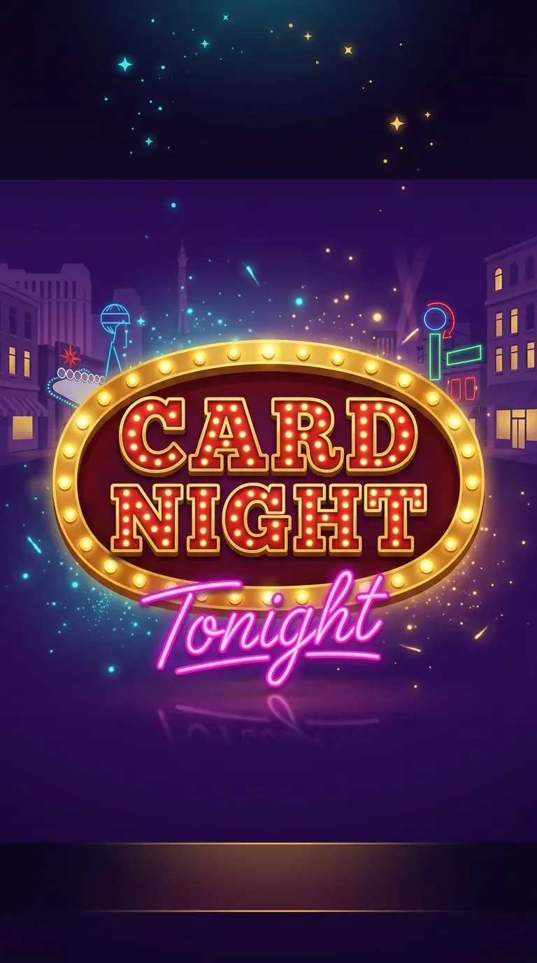 Card Night marquee sign