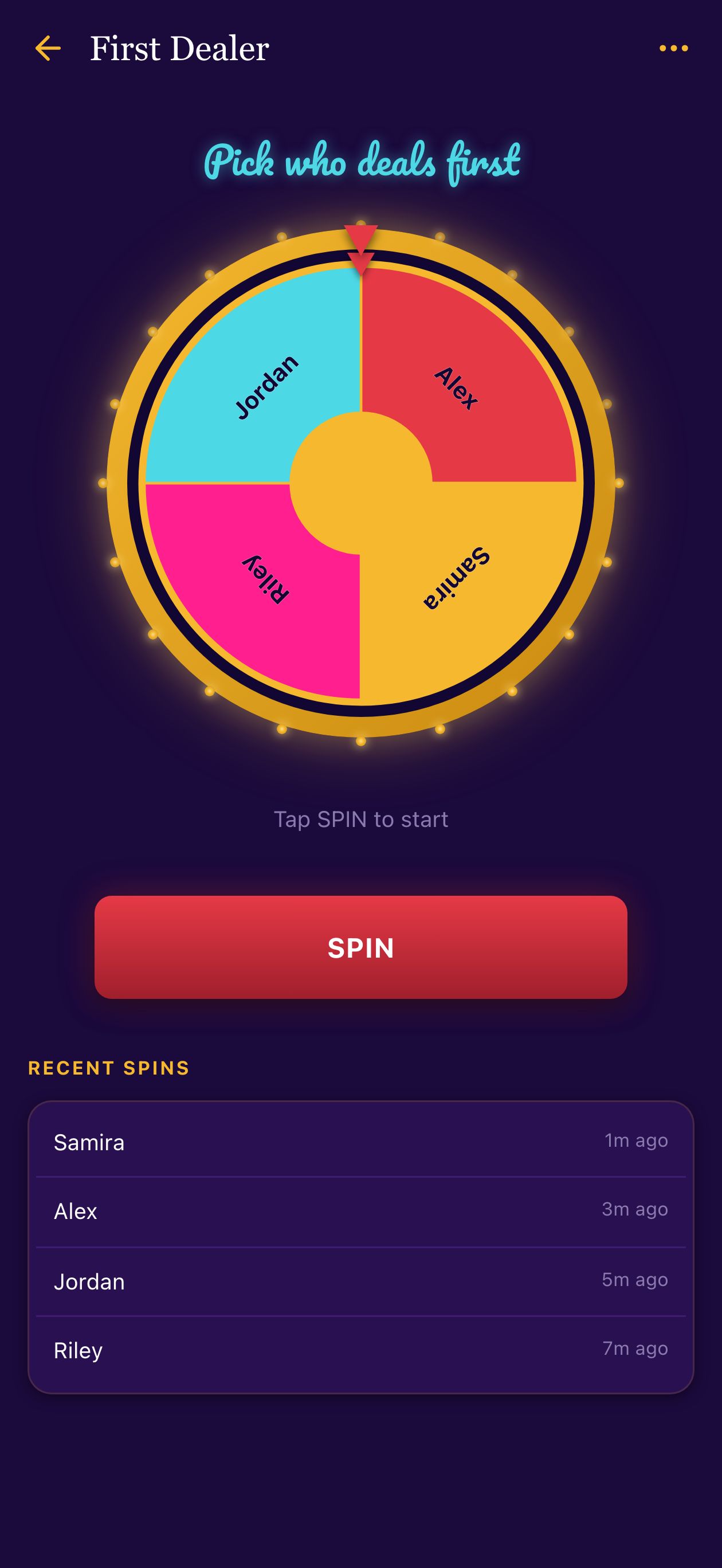 Decision wheel